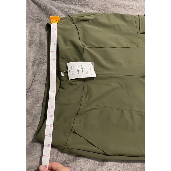 NWT Yoga Flare Leggings Women High Waisted Casual Pants Cargo 6 Pockets Green - Picture 8 of 14